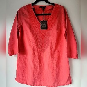 TOMMY BAHAMA Embroidered Tunic. NEW!!! Loungewear, Cover Up, Shirt